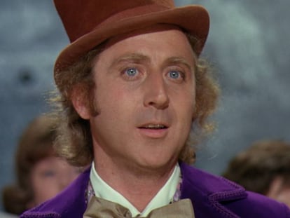 Gene Wilder, em “A Fantástica Fábrica de Chocolate’.