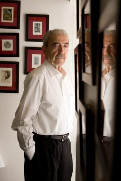 El poeta Juan Gelman, durante una visita reciente a Madrid.
