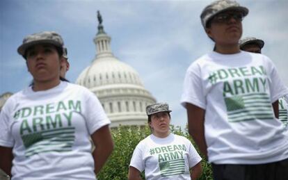 Diferentes grupos han celebrado continuas protestas en Washington para pedir el fin de las deportaciones.