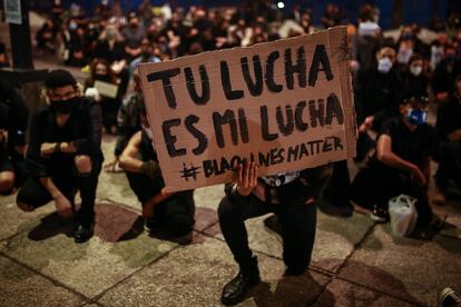 Protesta el día 4 en Ciudad de México contra la brutalidad de la policía.