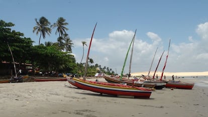 Playa del hotel Chili Beach, en Jericoacoara (Ceará, Brasil).