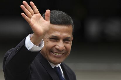 El presidente de Perú, Ollanta Humala, el pasado lunes en el palacio de Los Pinos, en México.