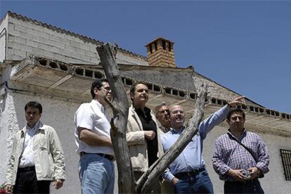 Fernando Moraleda, Rodríguez Zapatero, López Garzón, Zarrías y Francisco Reyes, delegado de la Junta.