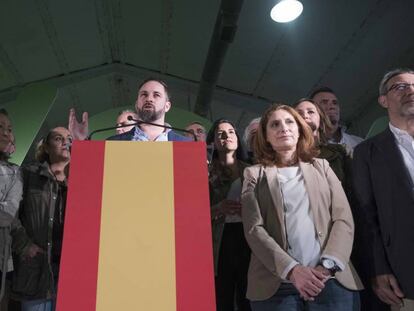 El líder de Vox, Santiago Abascal, en Madrid, el pasado 8 mayo.