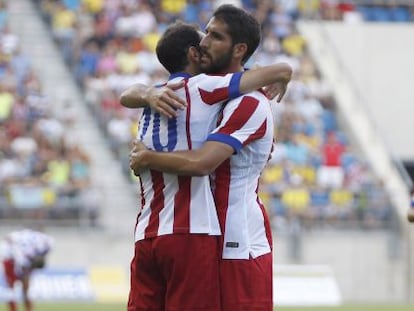 Ra&uacute;l Garc&iacute;a, tras marcar el tanto del encuentro.