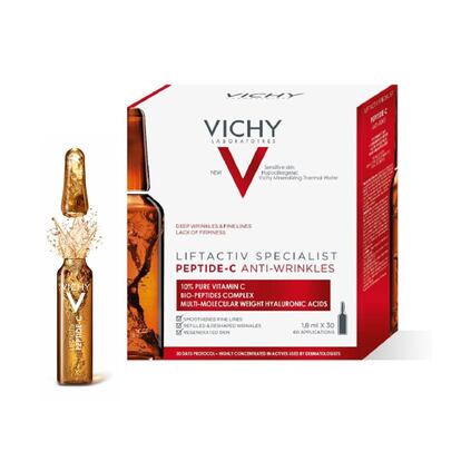 Ampollas de vitamina C de Vichy. Compra por 39,60€ en Amazon.