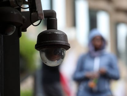 Videoc&aacute;mara de vigilancia en San Francisco, California. 