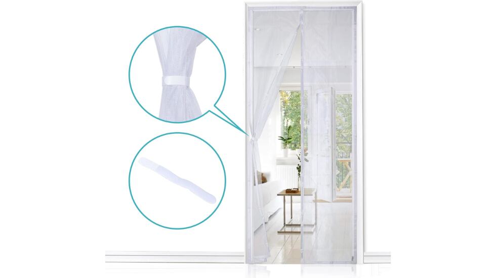 La mosquitera es perfecta para el verano, ya que permite la entrada del aire.