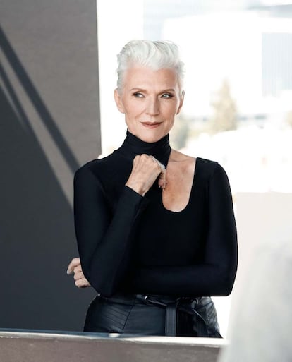 Maye Musk, en su imagen promocional en la campaña de Cover Girl.