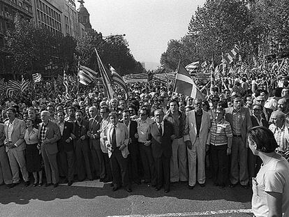 Manifestación del 11 de septiembre de 1977.