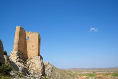 Castillo de Peñaflor, en Huesa del Común (Teruel).
