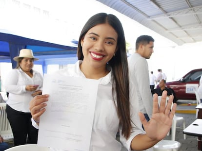 Brigitte García, alcaldesa de Ecuador.