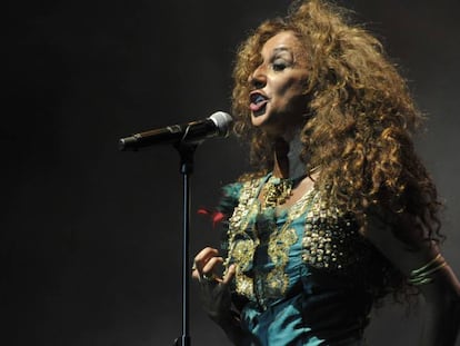 Rosario Flores en el concierto del festival de Peralada.