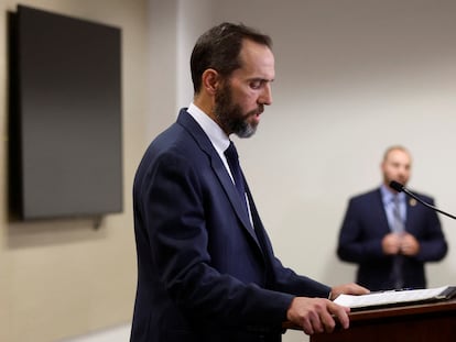 Special counsel Jack Smith addresses the media this Friday in Washington.