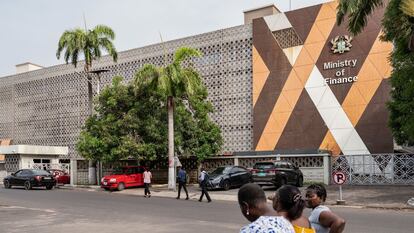 Ministerio de Economía de Ghana, en Accra.