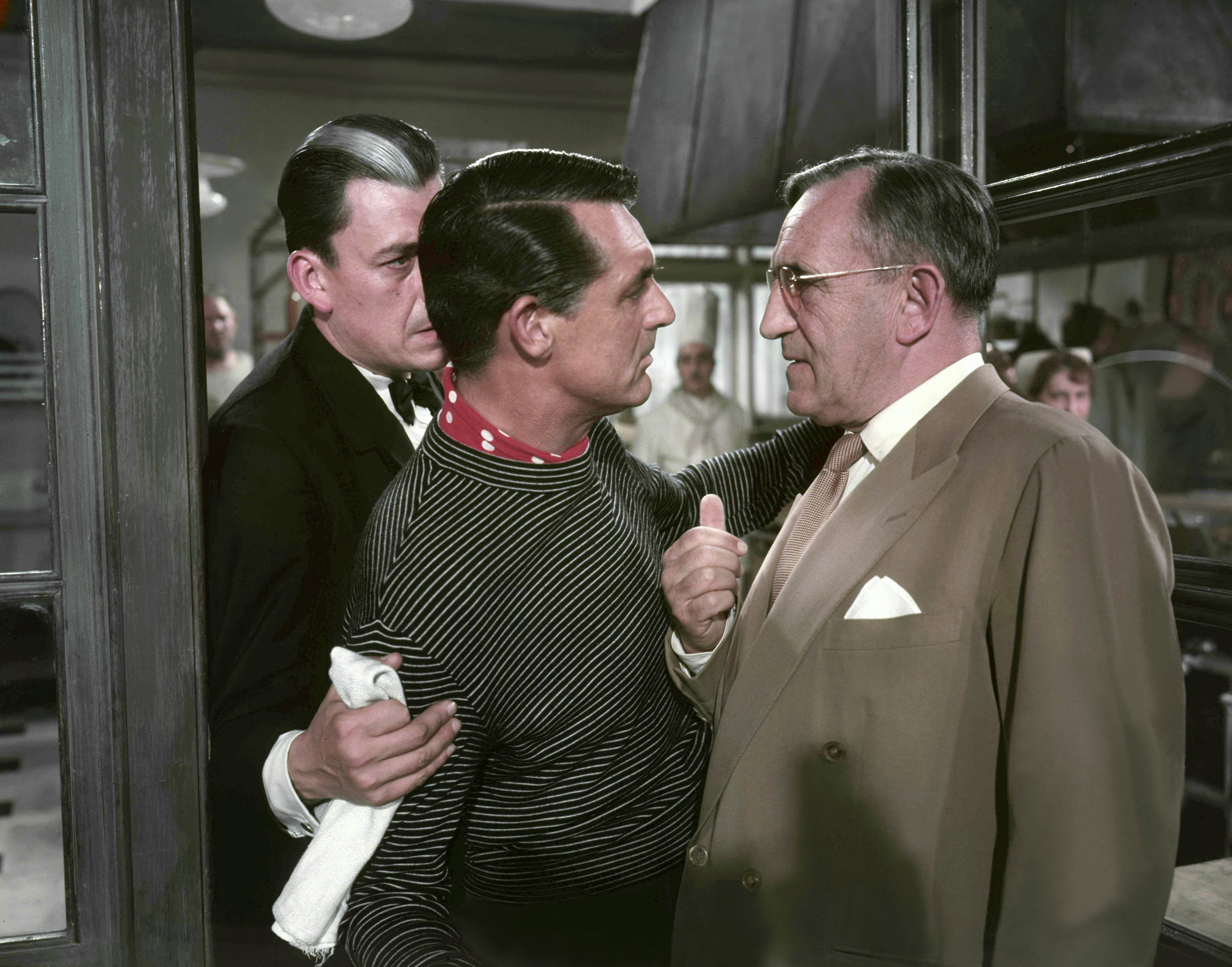 Cary Grant, Jean Martinelli y Charles Vanel.