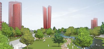 Una simulación de cómo quedaría una zona de El Grau de Valencia, según figura en la página web del arquitecto José María Tomás.
