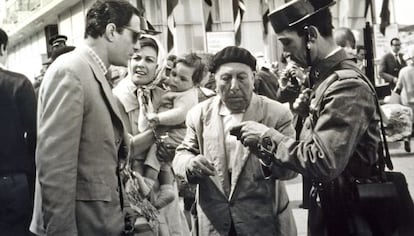José Isbert (con boina), en un fotograma de 'El verdugo' (1963), de Luis García Berlanga