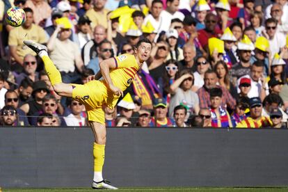 Lewandowski, durante el partido de Liga.