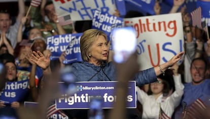 Clinton, este martes, en Florida