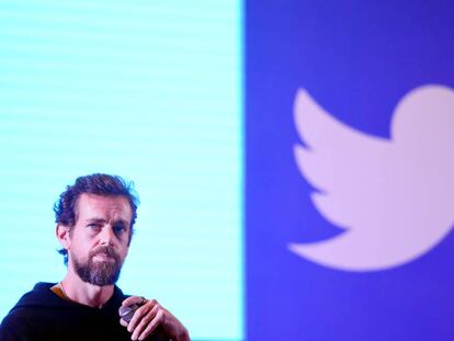 Jack Dorsey, fundador de Twitter, durante una conferencia.