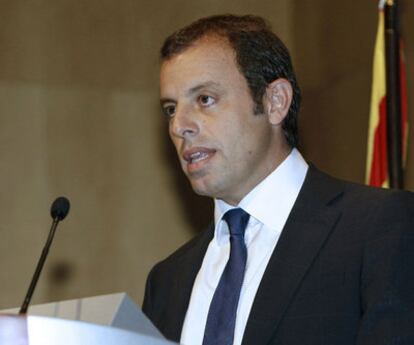 El presidente del Barcelona, Sandro Rosell.