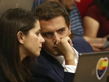 In&eacute;s Arrimadas y Albert Rivera, en una imagen de archivo