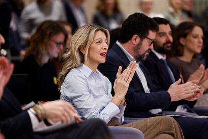 La vicepresidenta segunda y ministra de Trabajo y Economía Social, Yolanda Díaz, el 15 de enero en el ministerio.