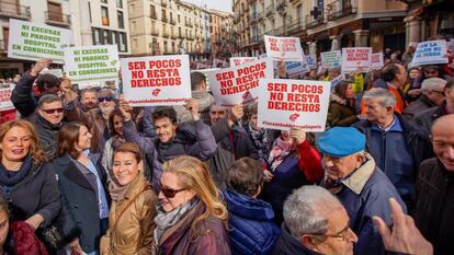 Manifestación de 10.000 personas el 10 de febrero en Teruel. 