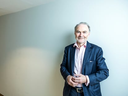 The writer Timothy Garton Ash, at Penguin Random House headquarters in Madrid.