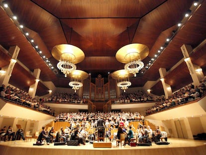 Un momento de los ensayos del coro de 500 personas en el Auditorio en una edición anterior de 'El Mesías' participativo de Haendel.