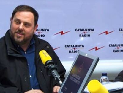 Oriol Junqueras i Justo Molinero, a Catalunya Ràdio.
