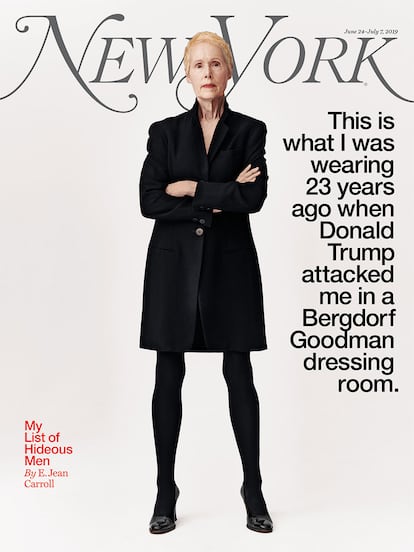 E. Jean Carroll en la portada de 'New York Magazine".