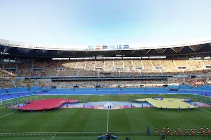Vista del estadio de La Cartuja antes del inicio del partido.