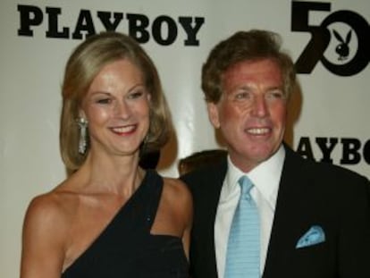 Christie Hefner y su marido William Marovitz.