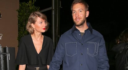 Taylor Swift y Calvin Harris, en abril de 2016.