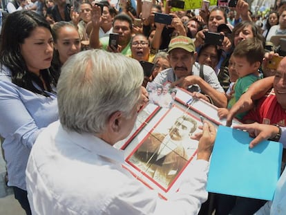 López Obrador, durante el acto en honor a Zapata en Cuernavaca.