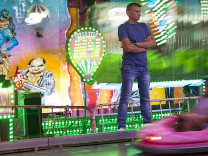 Atracci&oacute;n de coches de choque en las fiestas del a&ntilde;o pasado de Manzanares el Real 