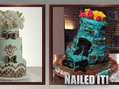 Uno de los pasteles de 'Nailed it!'.