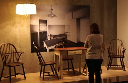 Una pieza de la exposición de Adolf Loos en el CaixaForum de Madrid.
