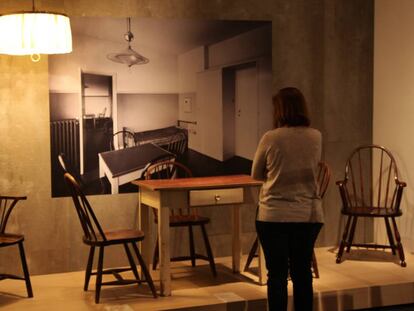 Una pieza de la exposición de Adolf Loos en el CaixaForum de Madrid. 