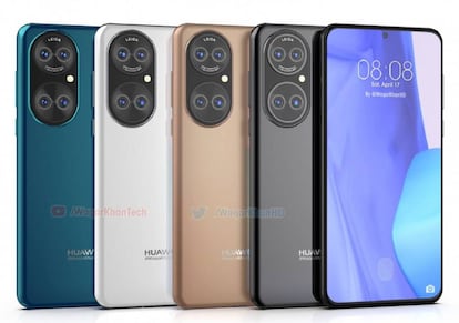 Render del Huawei P50