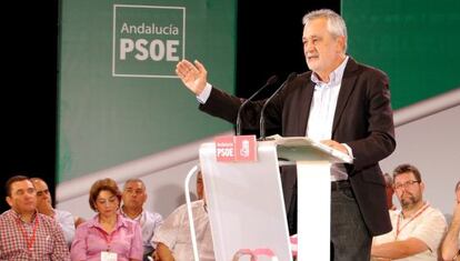 El secretario general del PSOE-A, José Antonio Griñán.