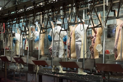 Instalaciones de un matadero de Binefar, Huesca.