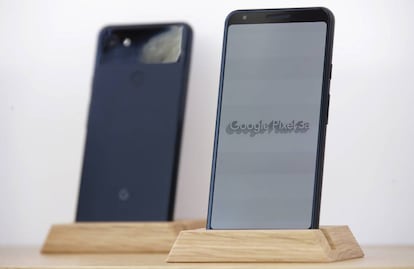 Los teléfonos Google Pixel 3a.