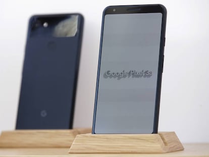 Los teléfonos Google Pixel 3a.