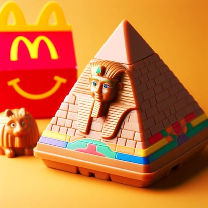 La IA narrando la historia de la arquitectura a través de los juguetes de un Happy Meal de McDonald's.