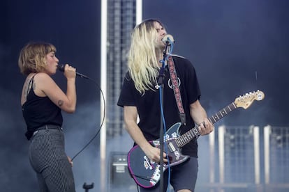 Concierto de Belako en el Primavera Sound.