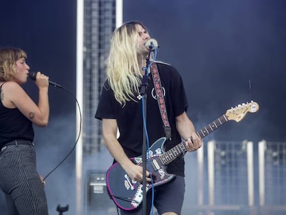 Concierto de Belako en el Primavera Sound.