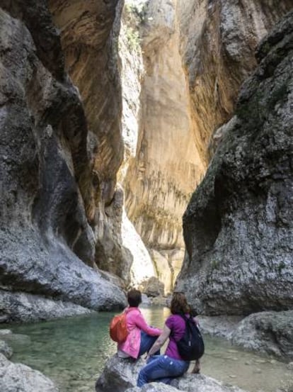 Cañón del río Matarraña cerca de Beceite (Teruel).